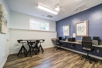 Business center w/computers and printer